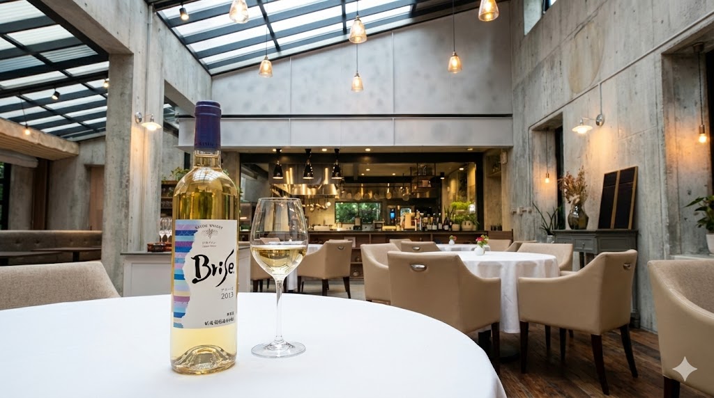 グランメゾン東京店内に置かれたサトウワイナリーのブリーズ